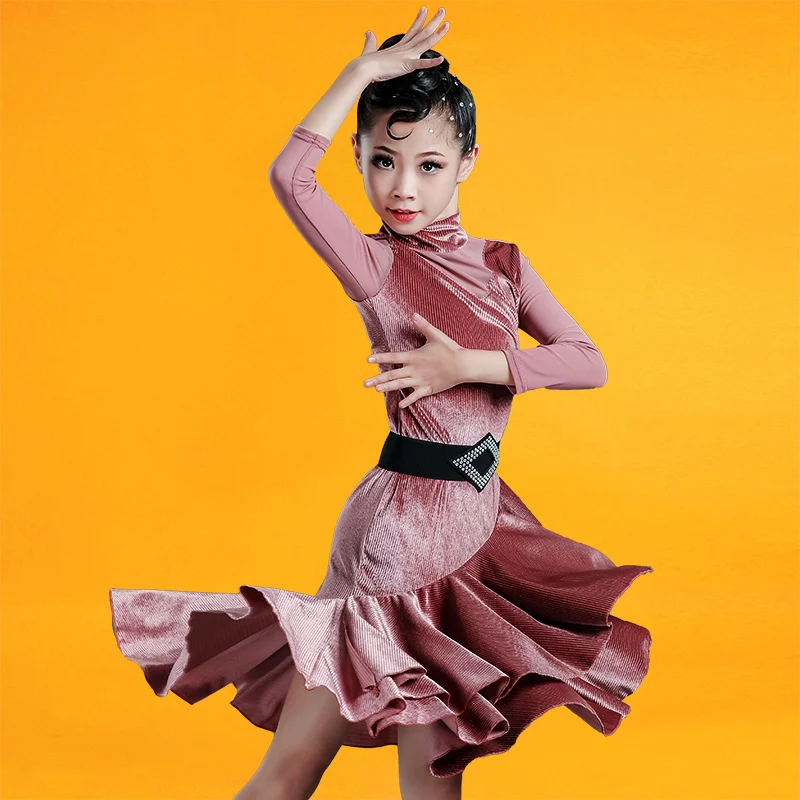 Детское платье для латиноамериканских танцев стандартный костюм соревнований