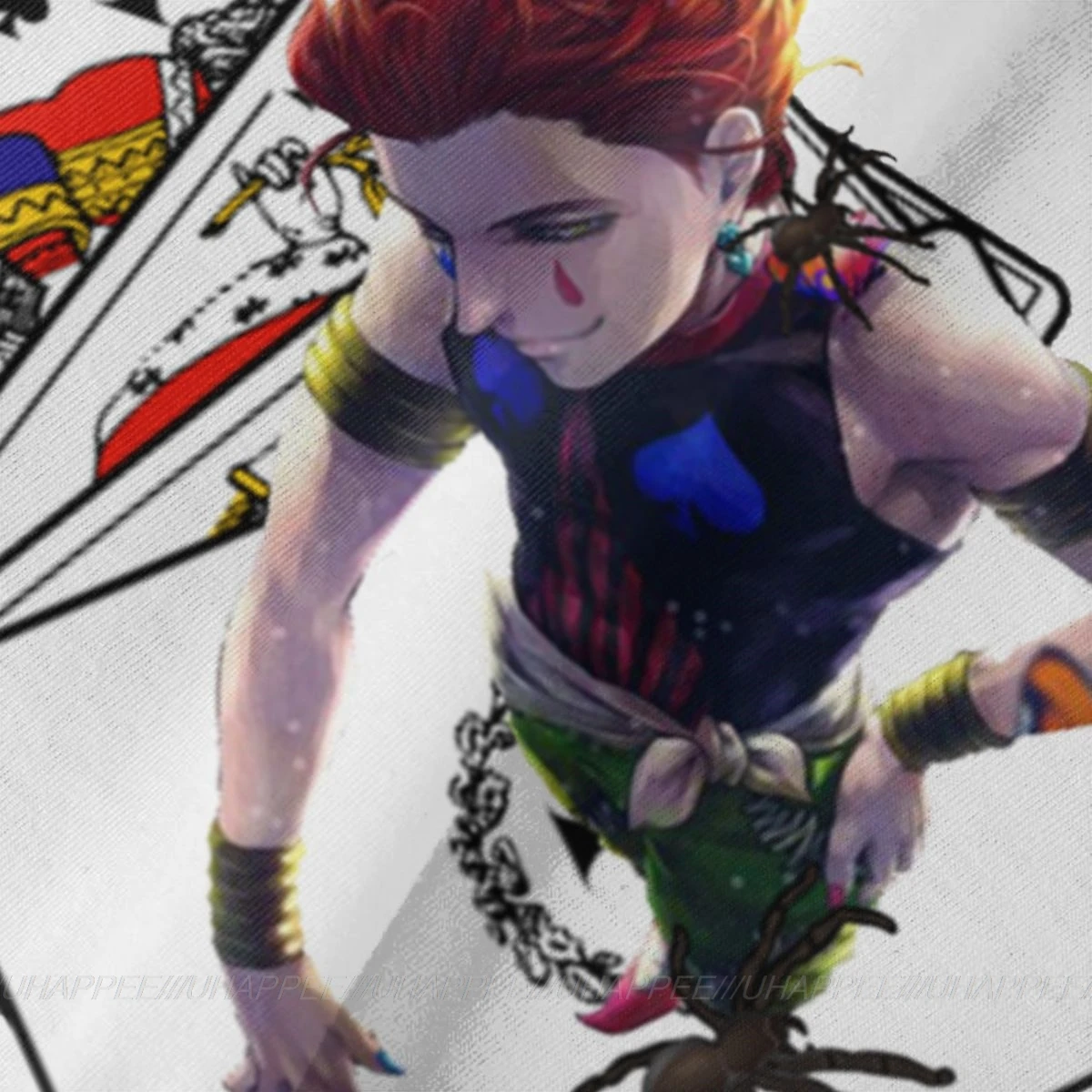 Оптовая продажа футболки с рисунком героев аниме Hisoka Hunter X фирменные для