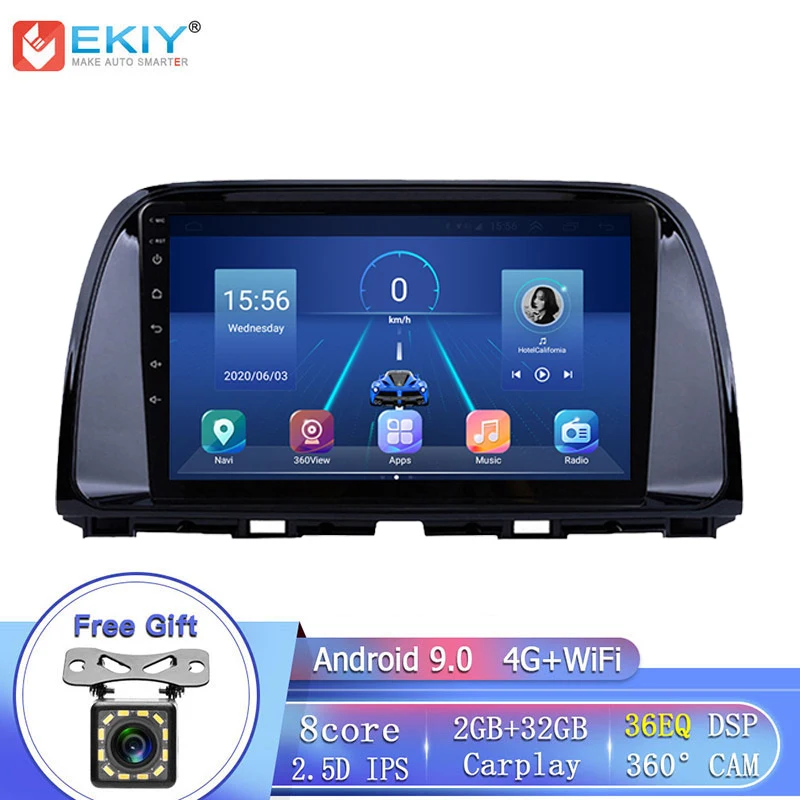 EKIY 8 ядерный 4G LTE 9 &quotIPS DSP Android 0 для Mazda CX 5 CX5 2008 2015 автомобильный радиоприемник