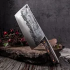 Нож для нарезки костей ручной работы, кованый кухонный нож, Мясницкий китайский шеф-нож, нож из нержавеющей стали для мяса, костей, рыбы, овощей