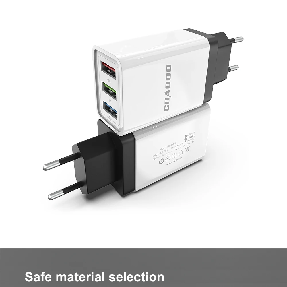USB зарядное устройство quick charge 3,0 зарядное устройство для мобильного телефона iPhone X 8 7 iPad EU быстрое настенное зарядное устройство для samsung S9 Xiaomi Mi 8 huawei