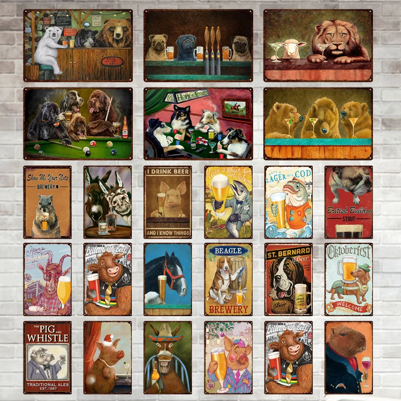 

Забавный женский винтажный металлический жестяной знак, украшение на стену для влюбленных пивных напитков, украшение для паба, бара, мужско...