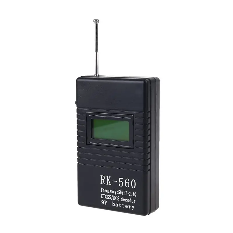 

RK560 Portable 50MHz-2.4GHz Handheld Frequency Counter with Antenna for DCS CTCSS Walkie Talkie Radio Signal Frequency Test