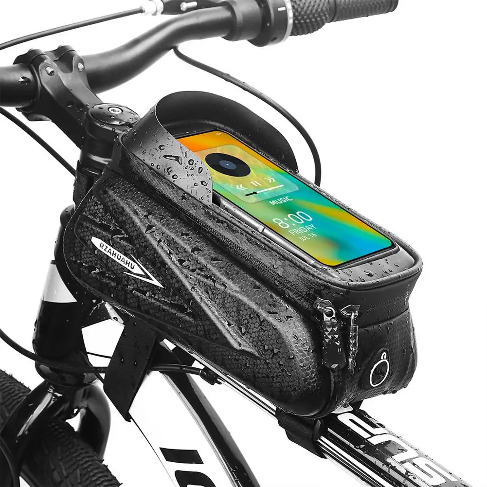 

Непромокаемая велосипедная сумка Рама Передняя верхняя труба большая емкость MTB дорожный велосипед 4,7-6,5 дюймов сумка с сенсорным экраном в...