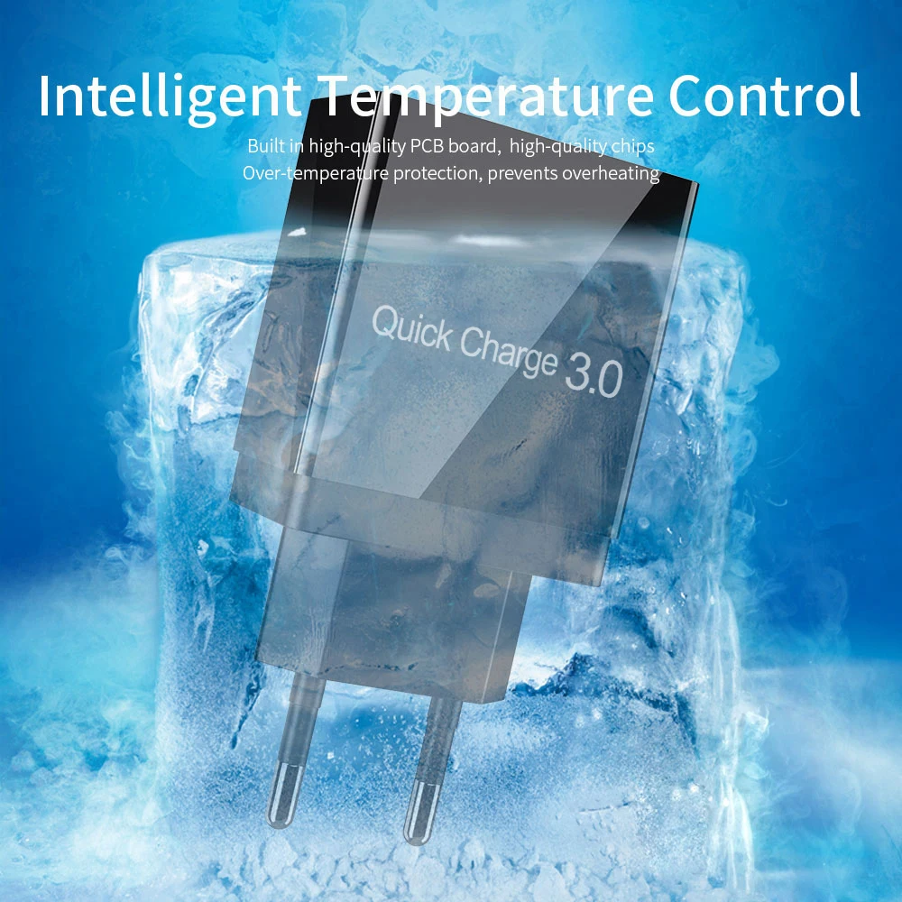Быстрая зарядка OLAF 3 0 USB зарядное устройство QC3.0 турбо EU/US/UK штепсельная вилка для