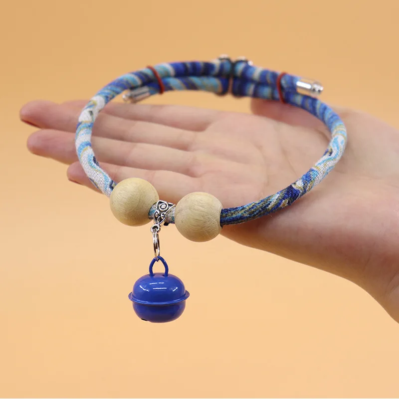 

Camphor Wood Repellent Pet Bell Necklace Dog Outside The Body To Drive The Neck Ring Cat Flea Lice Collar New Product