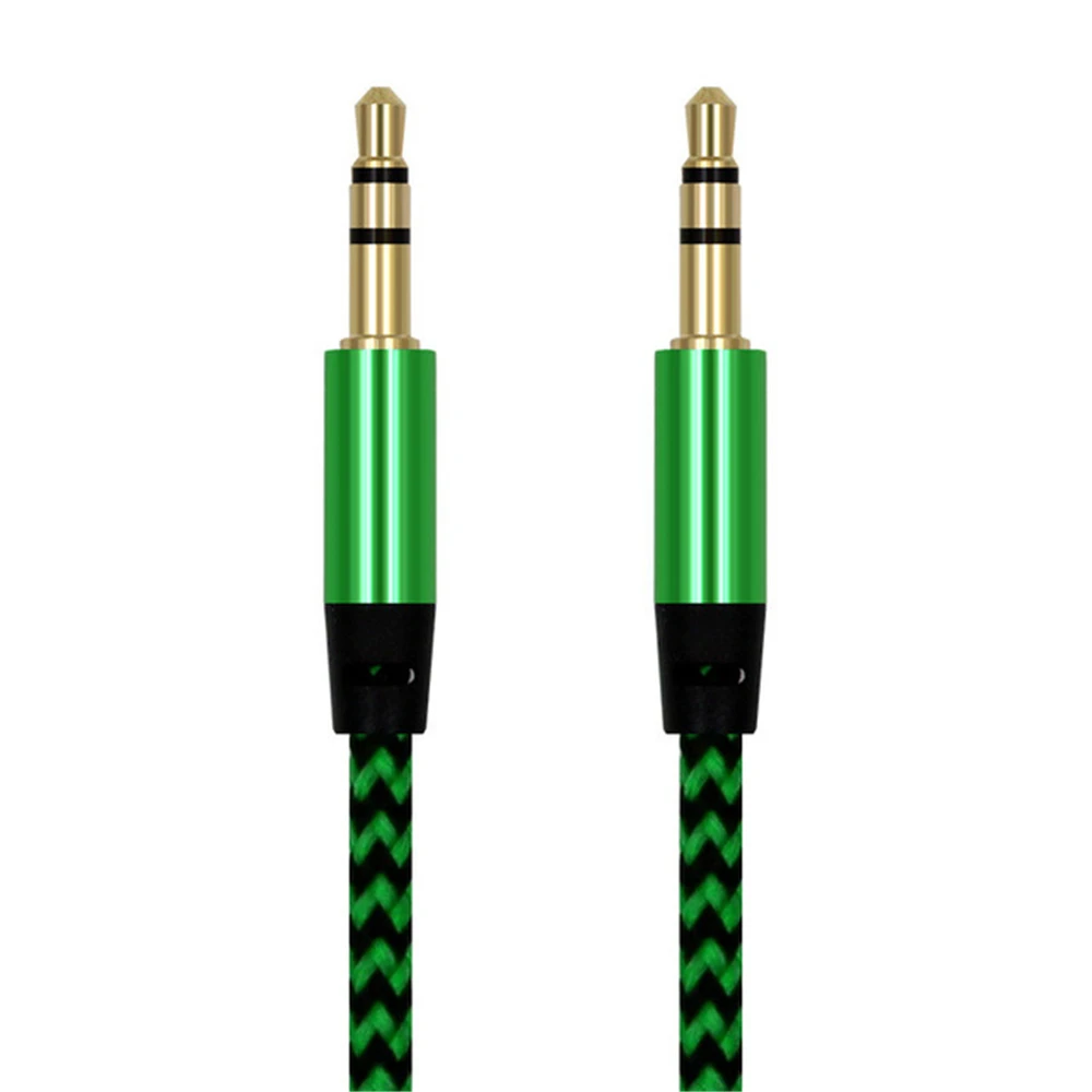 1M Aux Audio Extended Cable 3.5mm To Jack Mini Round Car Type Auxiliary For IPhone MP3 / MP4 Headphone 2020 |