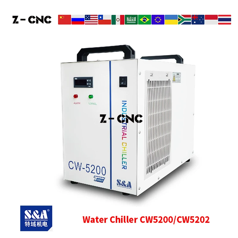 

Корабль из Москвы CW 5000 CW 5200 CW 5202 охладитель воды S & A для Co2 лазерный 80W 100W 130W 150W CW5000TG CW5000DG CW5200TH CW5200DH CW5202TH CW5202DH