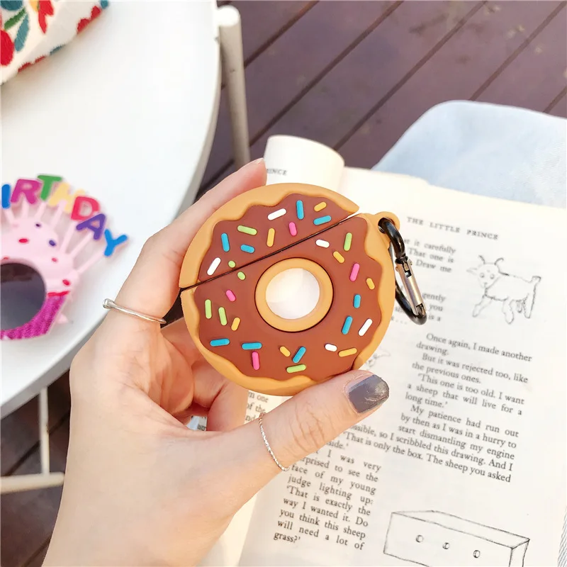 Новый милый силиконовый чехол с пончиком для Airpods pro Kawaii беспроводной Bluetooth