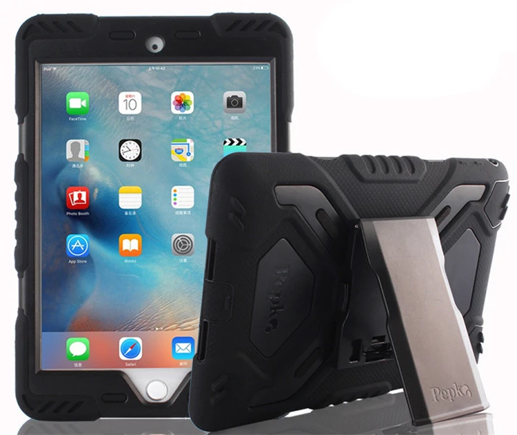 Чехол PePkoo для iPad 9,7,,, силиконовый чехол из поликарбоната, детский чехол для планшета с поворотом на 360, противоударный боковой Вертикальный чехол-подставка A1893 A1822
