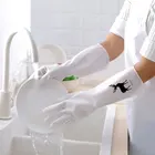 Женский Водонепроницаемый резиновые латексные перчатки для мытья посуды Кухня прочный чистки домашних хлопот посудомоечные инструменты