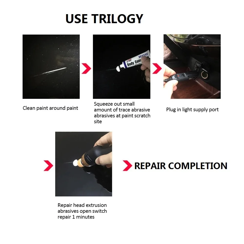 

Professional Car Scratch Repair Kit Automobile Maintenance Beauty Polishing Machine Auto Body Scratch Remover Waxing Tools