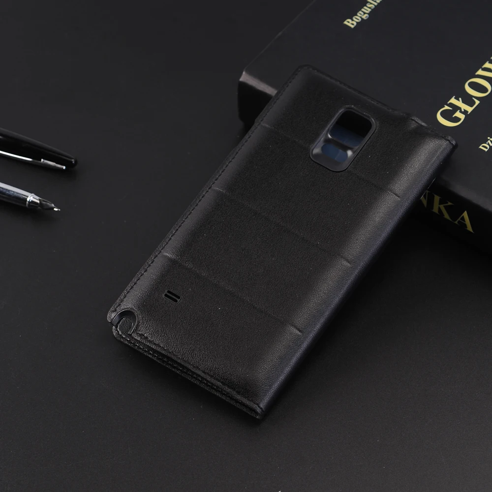 Кожаный флип чехол для телефона умный с оригинальным чипом Samsung Galaxy Note 4 Note4 N910 N910F