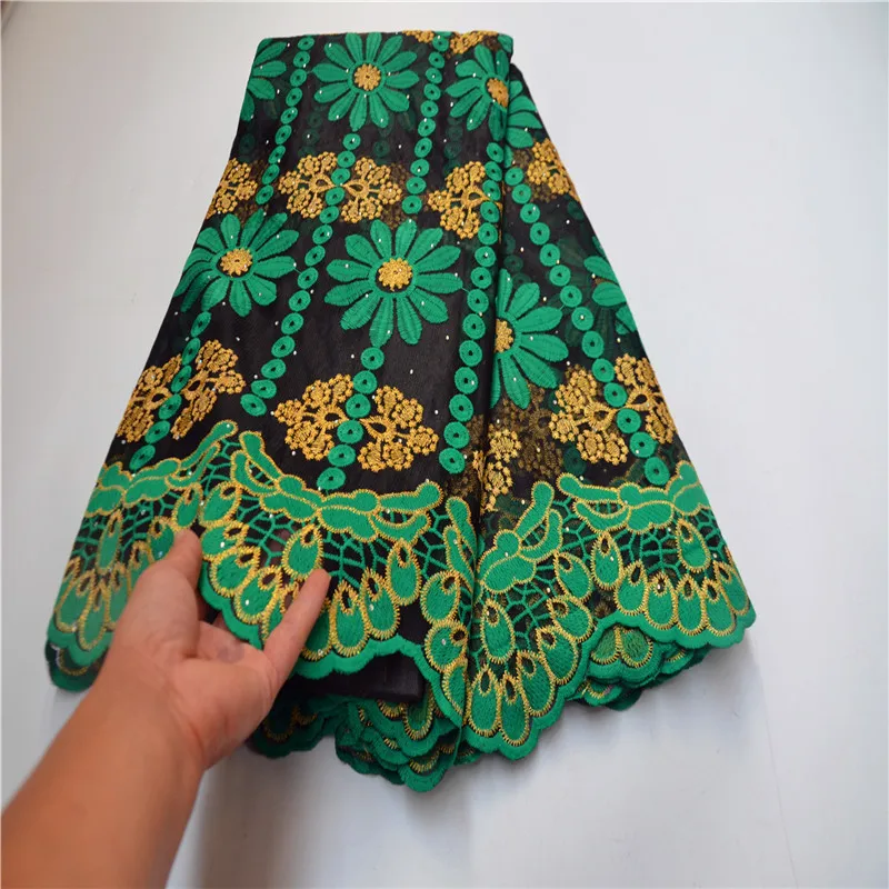 

African Lace Fabric 2020 High Quality Nigerian Lace Fabrics Embroidery French Beaded Lace Fabric 5 Yards For Wedding FLP-1090