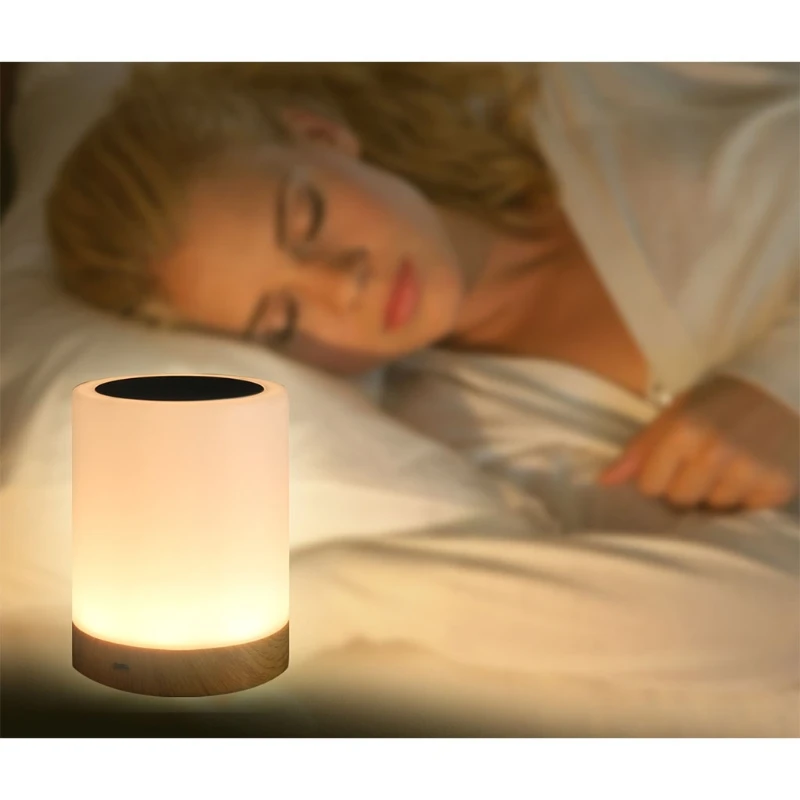 

LED Bedside Lamp Dimmable Atmosphere Table Lamp with RGB Colour Changing Touch Night Light Mood Light Desk Lamp