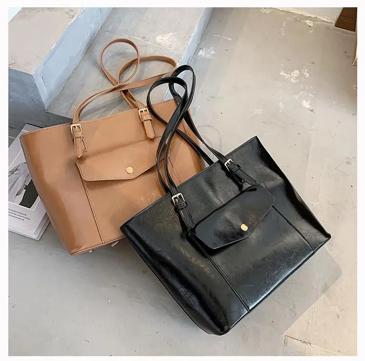 

Large Capacity Fashion Women Handbags High Quality Pu Leather Totes Bag Luxury Designer Female Shoulder Bag Top-handle Bags Big