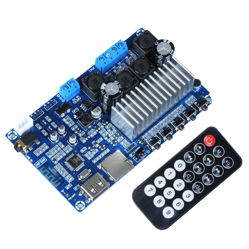 2*50 Вт Bluetooth 5 0 TPA3116 цифровой усилитель мощности аудио Плата стерео TPA3116D2 FM USB