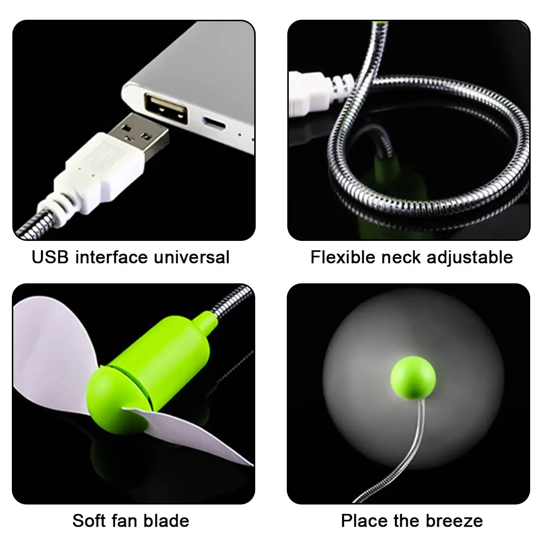 

Flexible Bendable Mini USB Fan For Computer PC Laptop Power Bank Parts Office Notebook Air Cooler Cooling Fan Summer