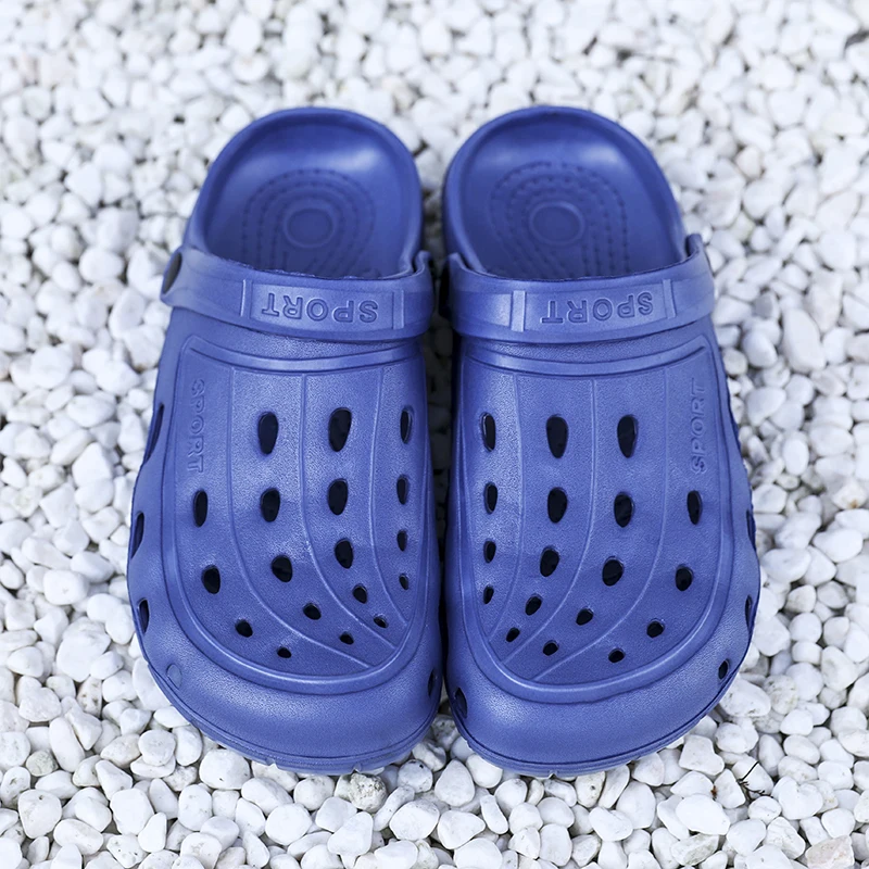 Унисекс хорошее качество 2020 мужские сандалии обувь с прорезями резиновые сабо