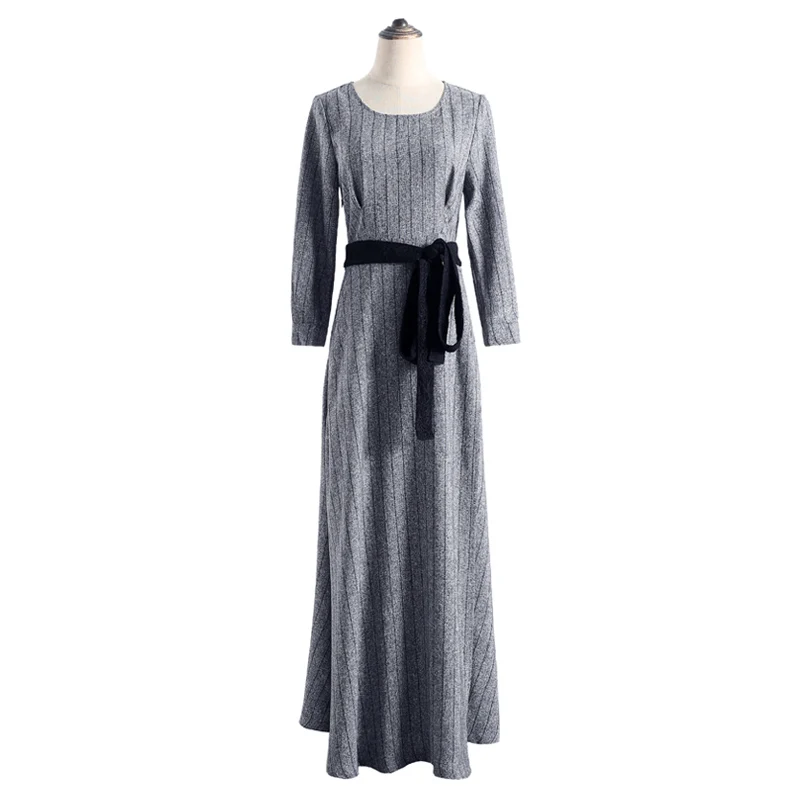 

Dress Women Elegant Maxi 2021 Casual Slim Long Sleeve Sweater Dress Female Autumn Winter Knitted Dresses Vestido 170810