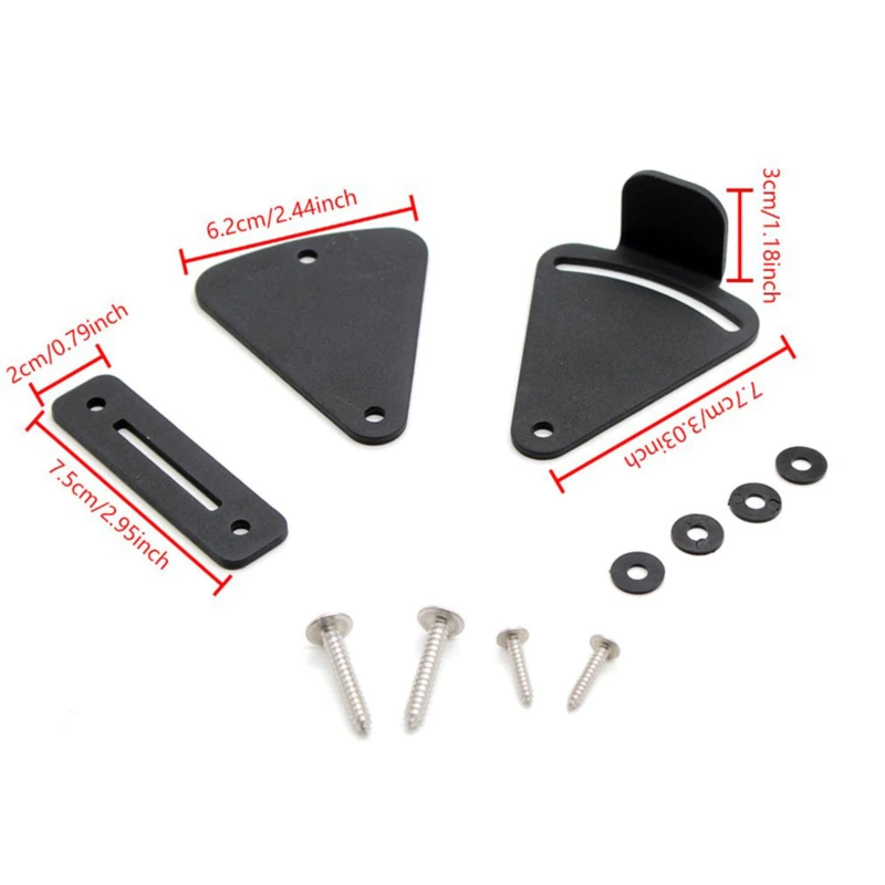 Замок-защелка для раздвижных дверей сарая черный комплект из нержавеющей стали