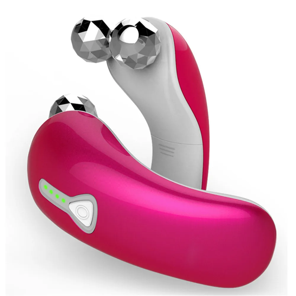 

3D Micro Current Facial Massager Electric Roller Beauty Skin Care Guasha Tool Body Slimming Firming Instrument Face Lift Devices