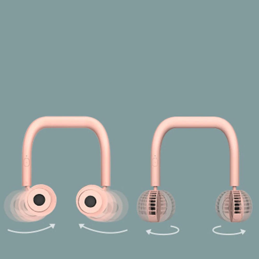 

VH Portable USB Neck Fan Electric High Speed Sport Fan Rotation Lazy Fan Summer Air Cooler For Student Dormitory