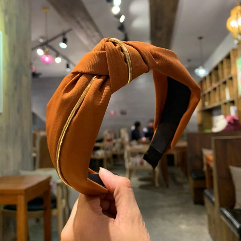 

Headbands Hairbands Headwear 2021 New Arrival Hair Accessories Fashion Solid Colors Hair Knotted Hair Band For Women