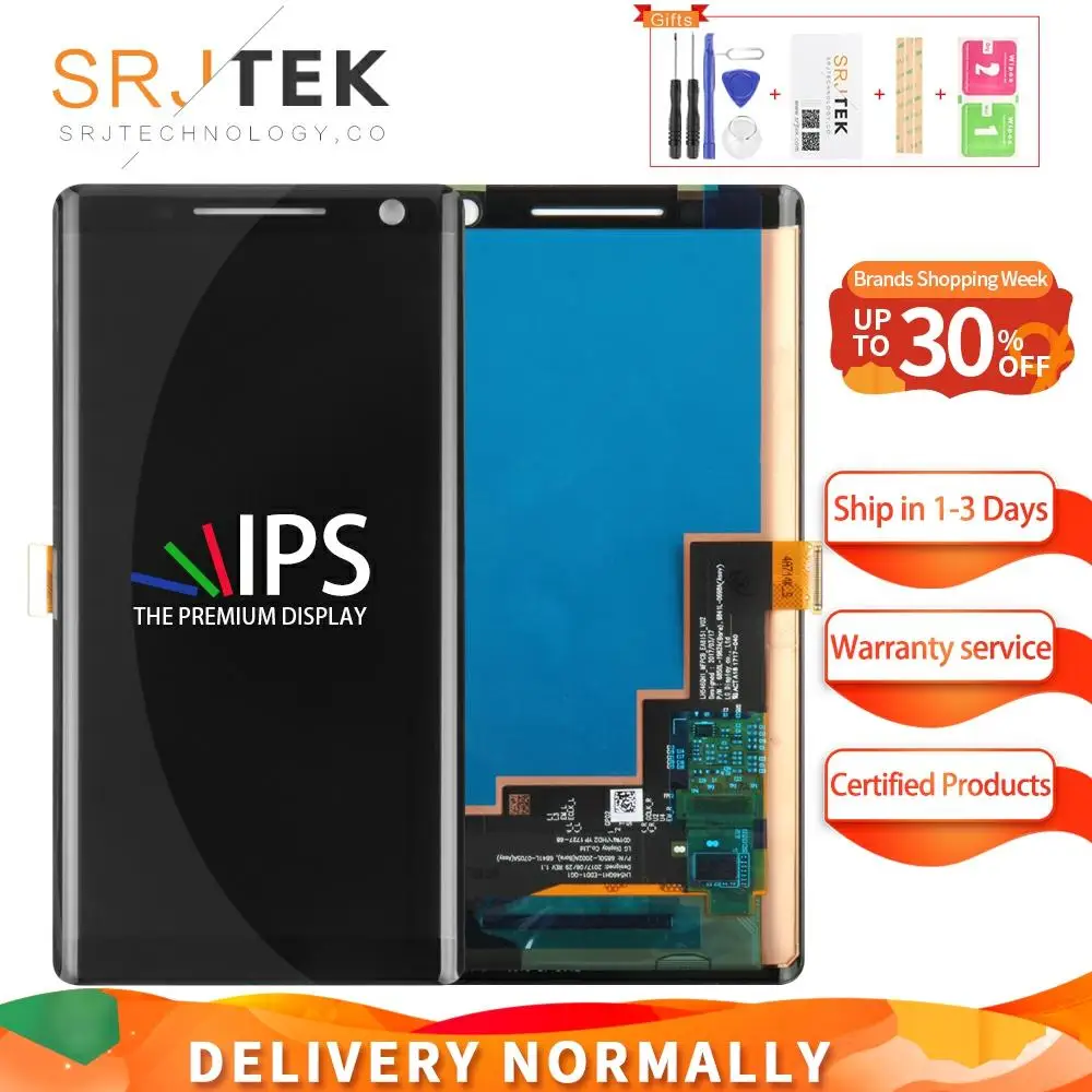 Srjtek для Nokia 8 Sirocco ЖК дисплей сенсорный экран с дигитайзером в сборе без рамки 2560*1440