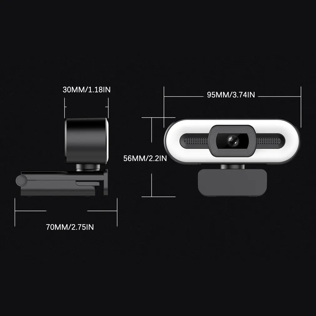 

A18 2k High Definition Webcam Fill Light Camera Focus For Online Learning Notebook Computer Desktop Computer