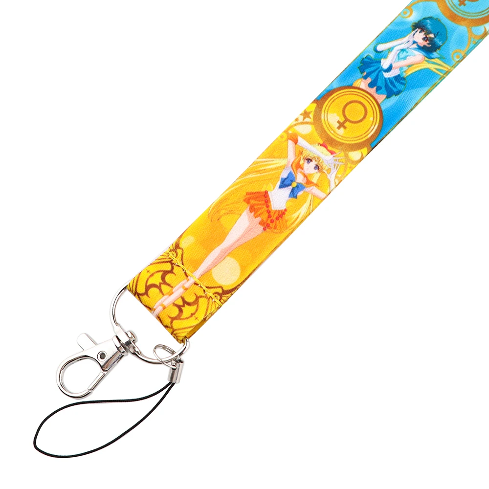 JF606 шейный ремешок для девочек в стиле аниме ключей ID карт ремешки сотового