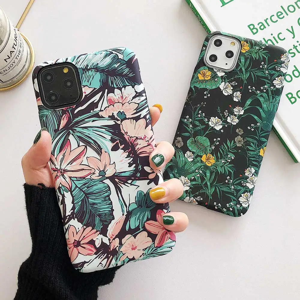 Светящийся чехол для телефона iphone 12 Mini 11 Pro Max XR XS X 6 6S 7 8 Plus летняя матовая жесткая