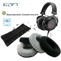 kqtft velvet replacement parts for beyerdynamic custom one pro earpads earmuff cover cushion cups bumper headband sleeve