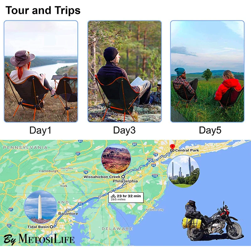 Уличные сверхлегкие портативные складные стулья с сумкой для переноски