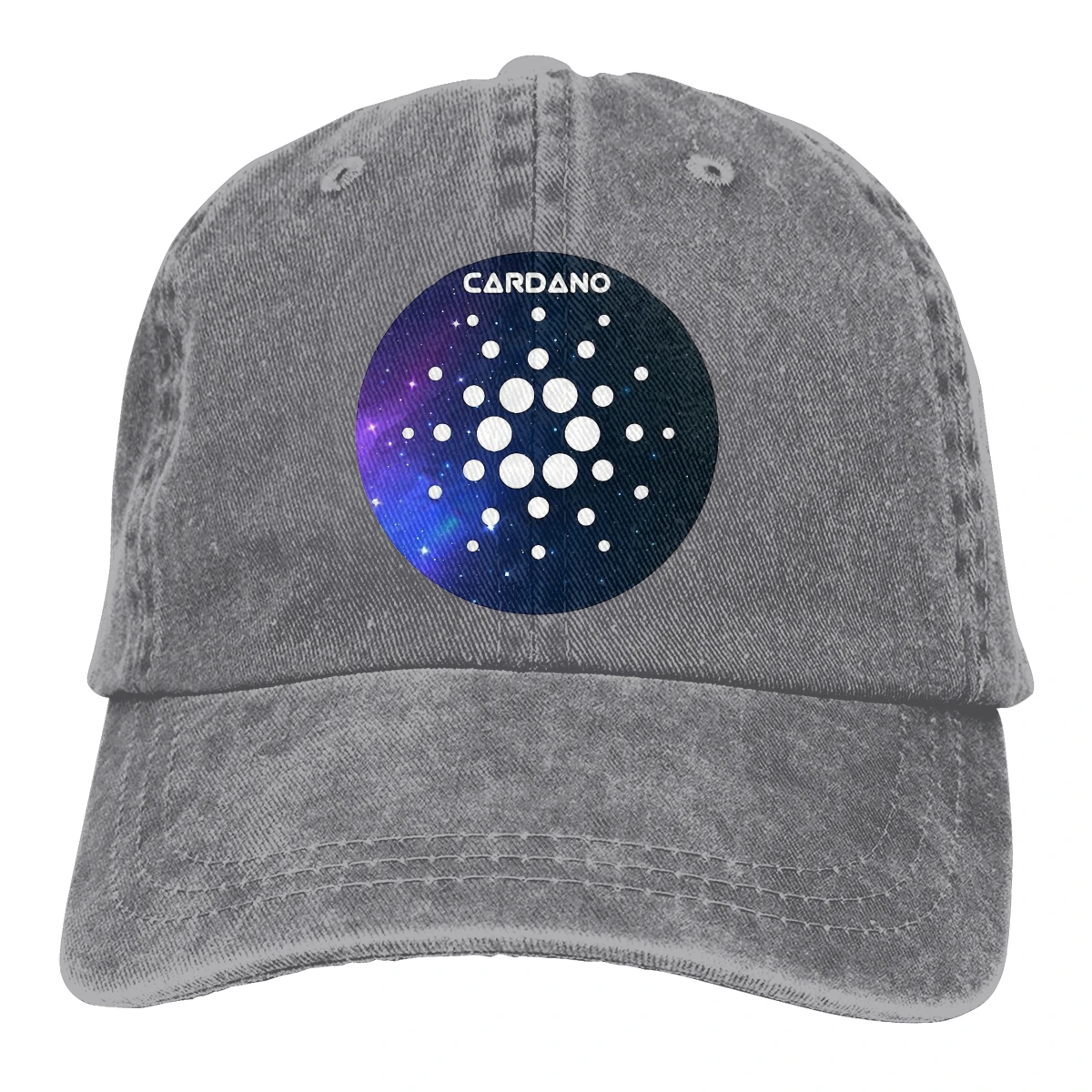 

Adjustable Solid Color Baseball Cap Space Crypto Less Washed Cotton Cardano Coin ADA Cryptocurrency Sports Woman Hat