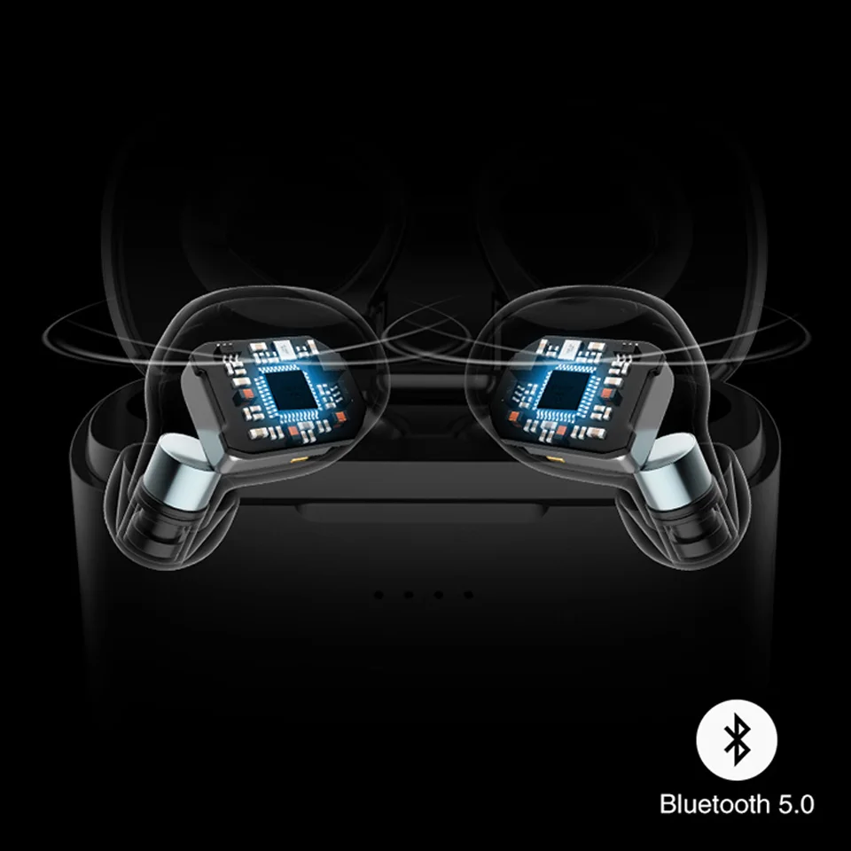Настоящие беспроводные наушники Bluetooth гарнитура спортивная черная с микрофоном