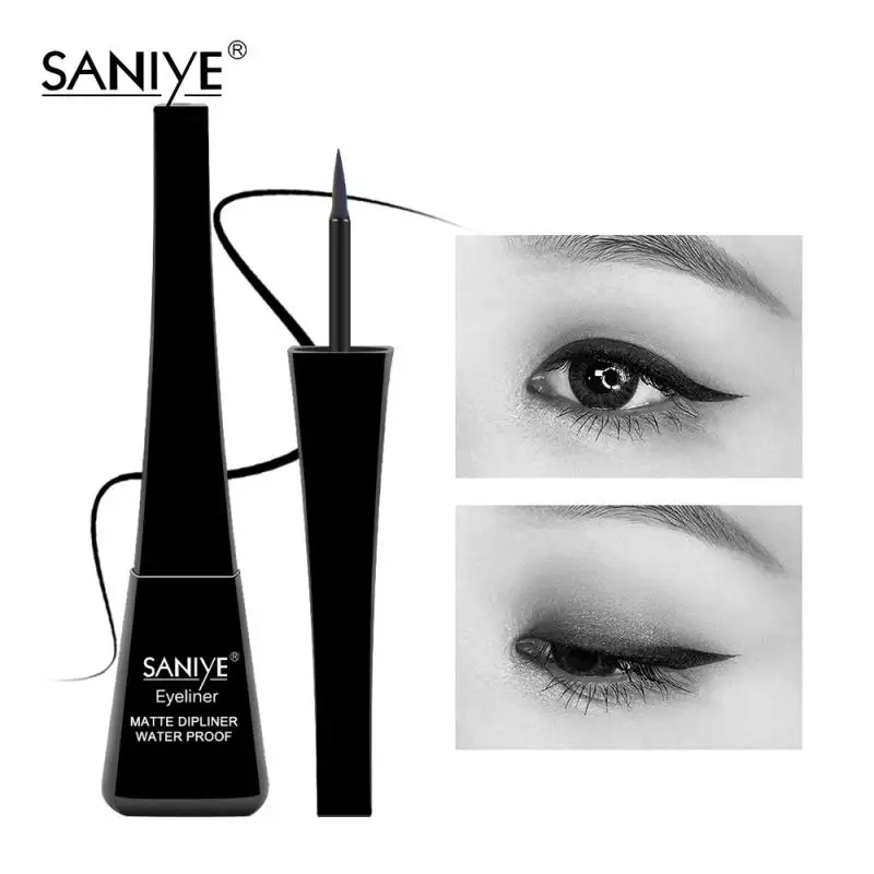 

SANIYE 2 Color Liquid Eyeliner Eye Make Up Super Waterproof Long Lasting Eye Liner Easy To Wear Eyes Makeup Cosmetics Tools Set