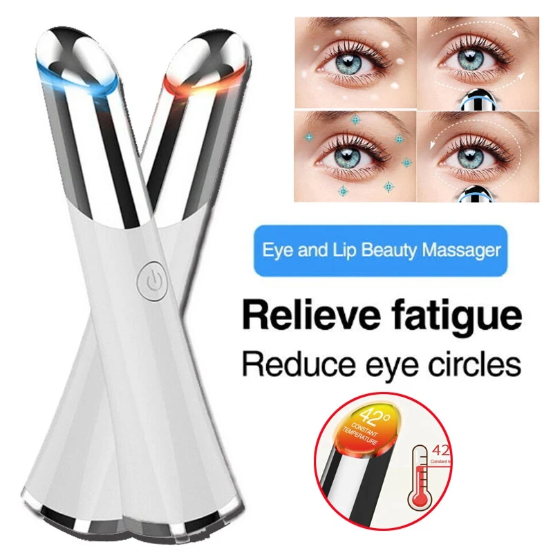 Электрический вибрирующий массажер для глаз с подогревом Соник снижение темные