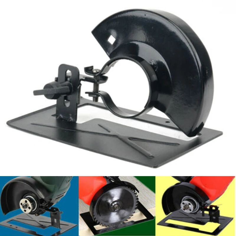

Angle Grinder Safety Protector Shield Cover Bracket Stand Holder Support Base Metal Woodworking Wheel Guard Cutting Machine Tool