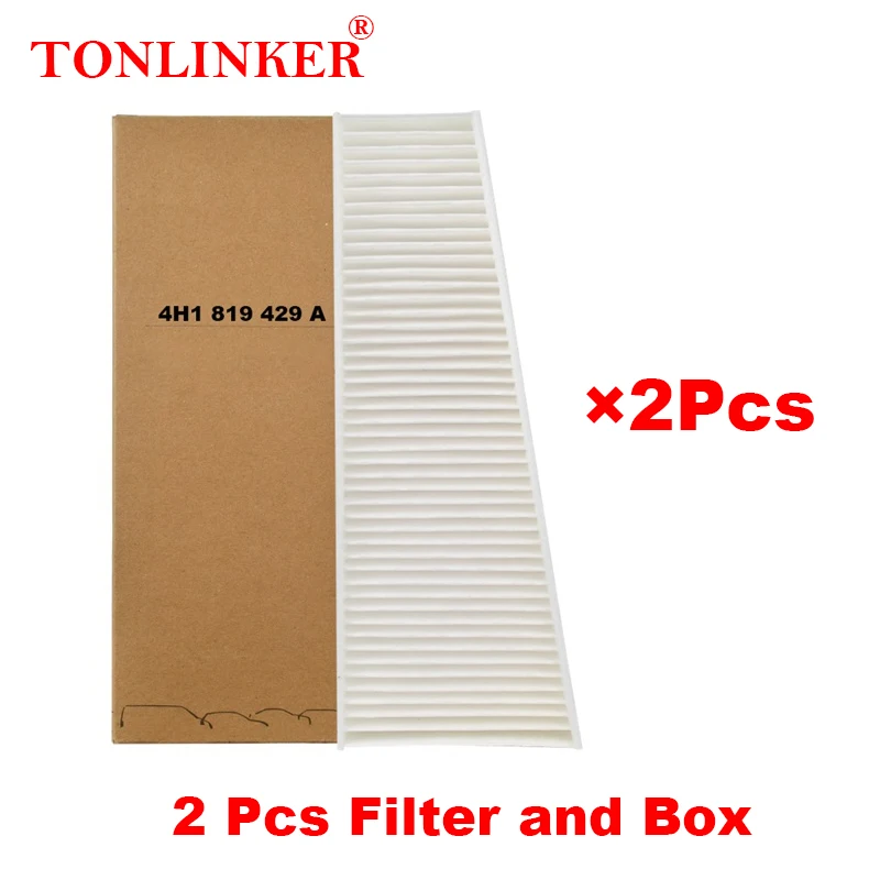 

TONLINKER Внешний салонный фильтр 4H 1819429 A для Audi A8 S8 3rd D4 2009-2013 2014 2015 2016 2017 2018 все модели автомобильных аксессуаров