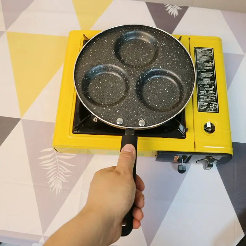 Антипригарная сковорода в форме сердца с четырьмя отверстиями омлет кастрюля