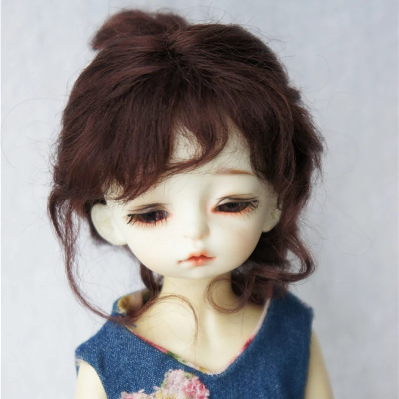 

BJD ceramic doll wig Ob11 baby with Mohair gentle little Princess Wig doll hair doll accessories