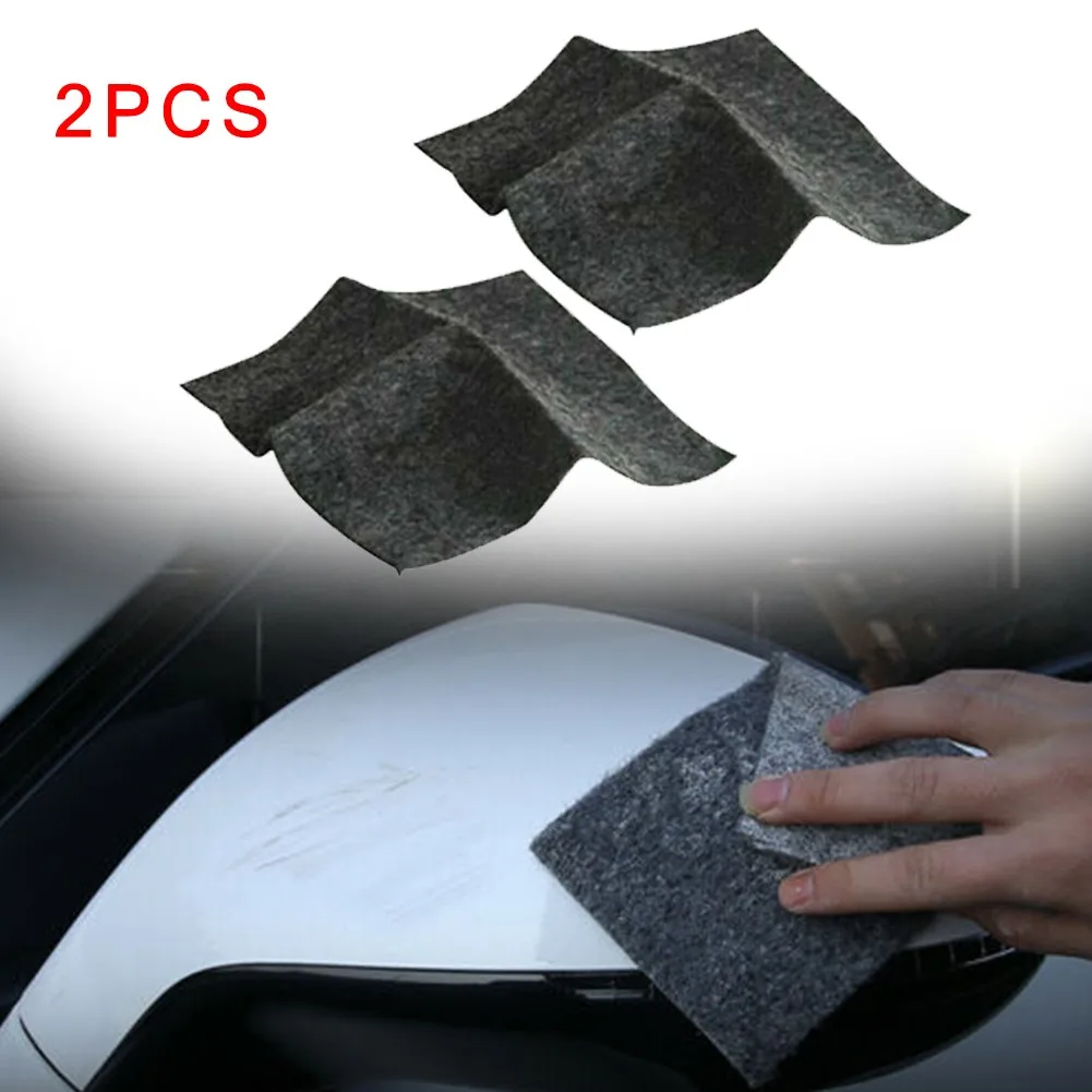 

2pcs Car Scratch Repair Remover Nano Cloth Surface Cleaning Universal Car Scratch Repair Remover Fix Clear Polish Cloth