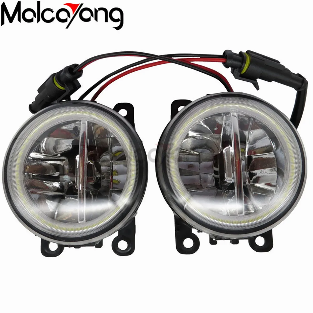 

For Ford Tourneo Transit Car Styling 4000LM LED Bulb Fog Light + Angel Eye Daytime Running Light DRL 12V High Bright