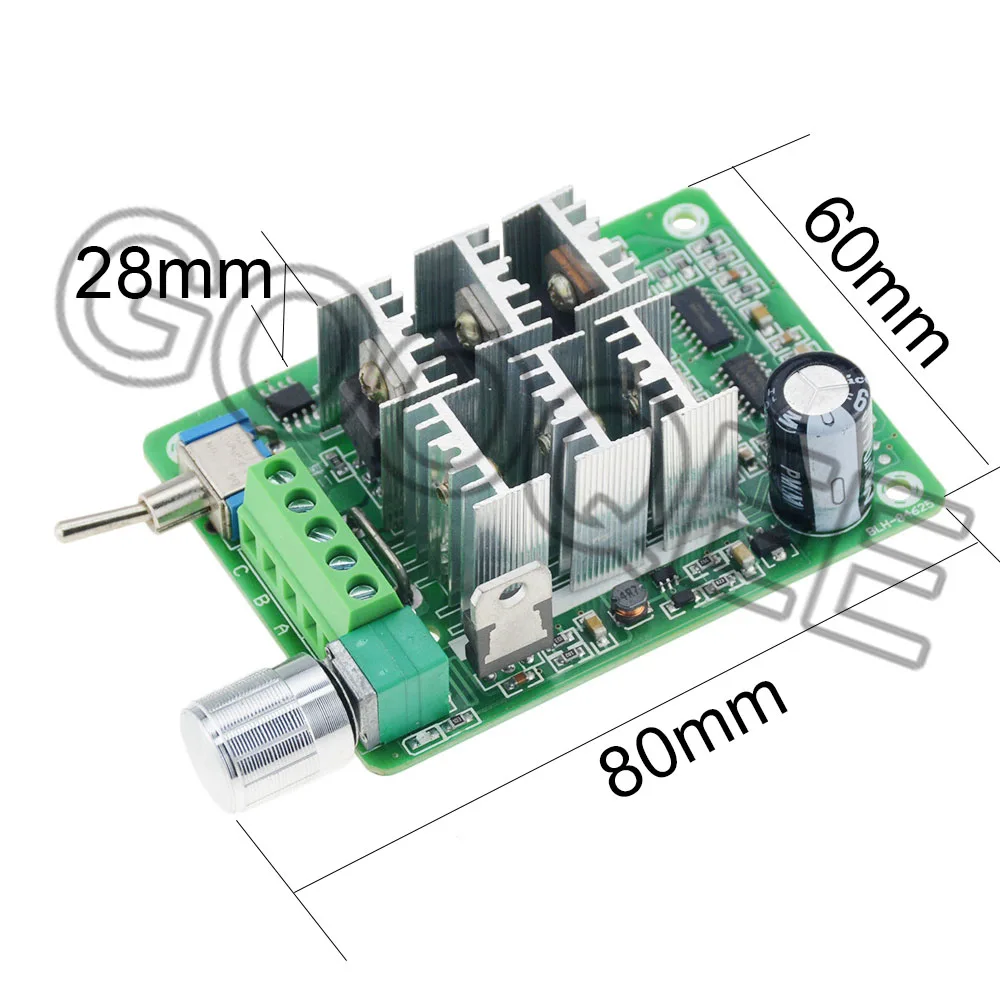 1PCS 15A Three-Phase Sensorless Brushless Motor Speed Controller Explosive Fan Drive DC 5V-36V 6V 9V With Potentiometer Switch |