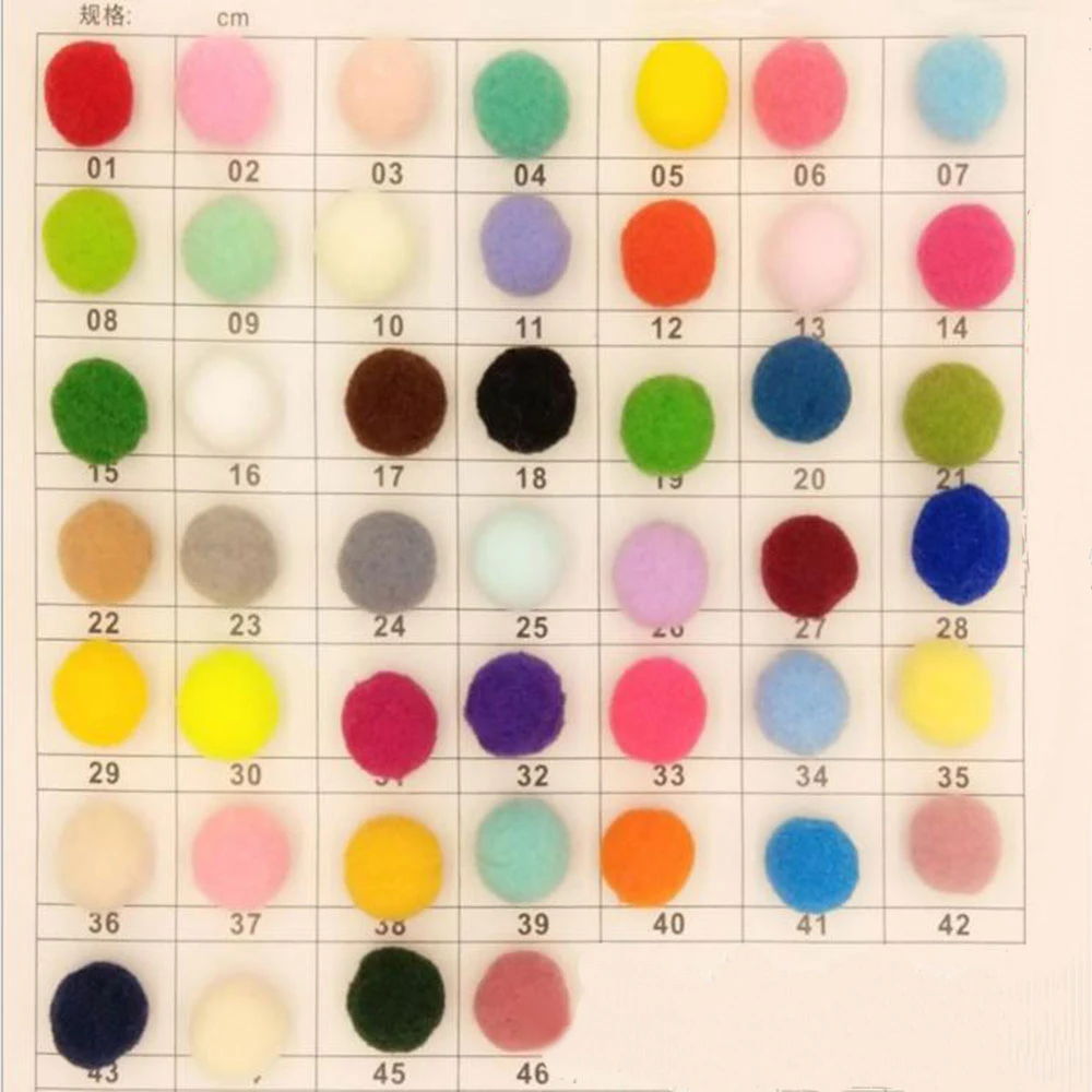 100 400 шт./лот смешанные мягкие круглые помпоны шарики пушистые Помпоны для детей DIY