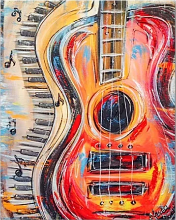 

DIY painting by numbers colorings pictures by numbers with colors Different colorful guitars picture drawing framed Home