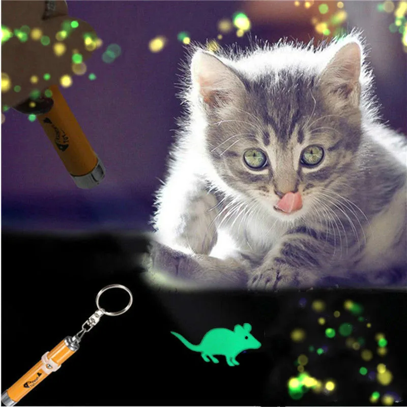 Забавная Кошка Pet светодиодный лазерный Лазерное перо-указка свет с яркой