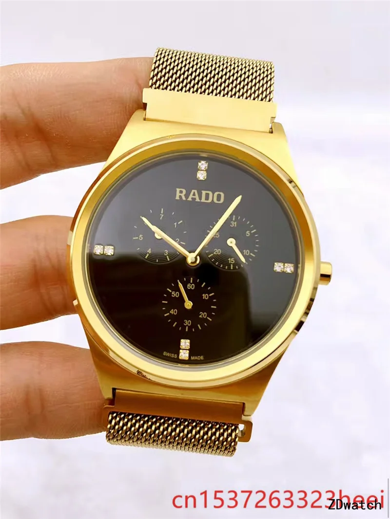 

RADO watch men's skeleton automatic mechanical AAA watch gold skeleton retro men's women watch quartz watch