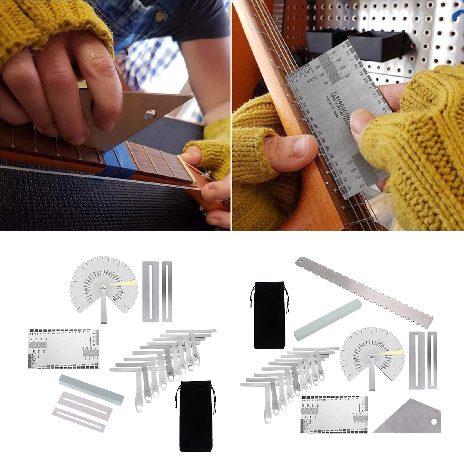 Набор инструментов для гитары Luthier комплект измерения включает радиальную